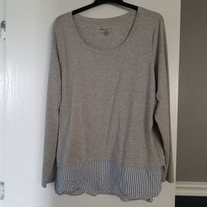 Lane Bryant gray sweater top